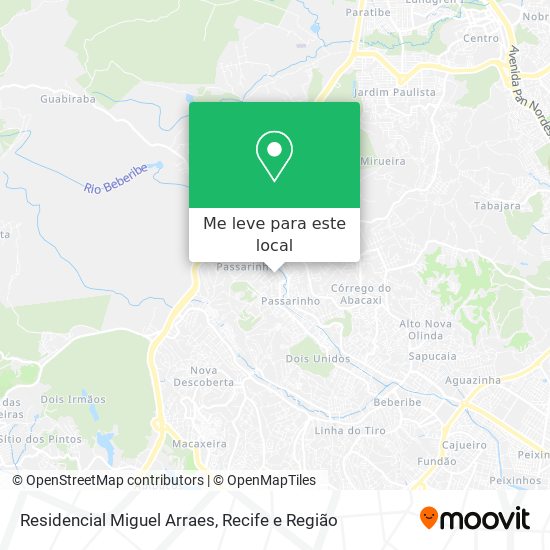 Residencial Miguel Arraes mapa