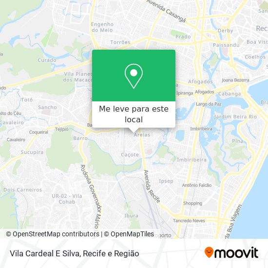 Vila Cardeal E Silva mapa