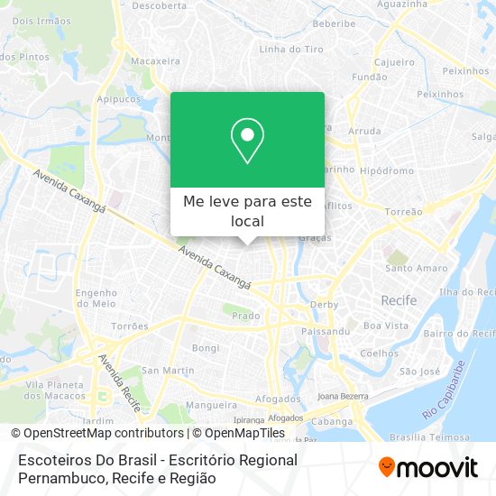 Escoteiros Do Brasil - Escritório Regional Pernambuco mapa