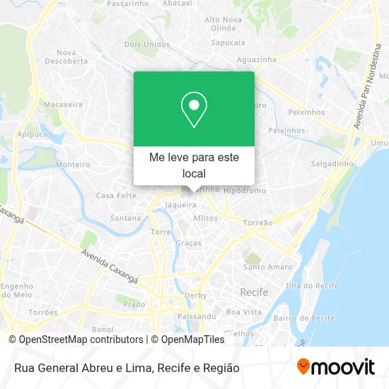 Rua General Abreu e Lima mapa