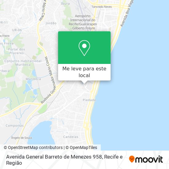 Avenida General Barreto de Menezes 958 mapa