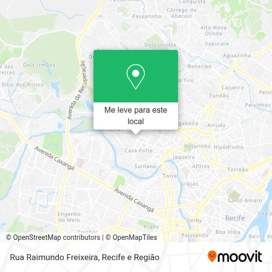 Rua Raimundo Freixeira mapa