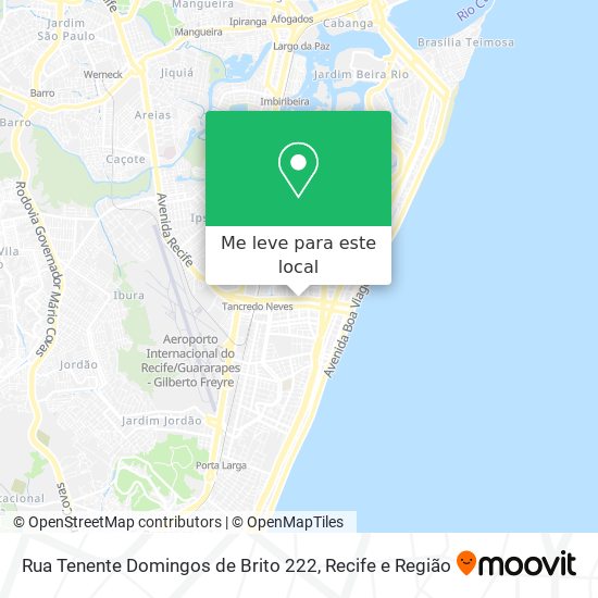 Rua Tenente Domingos de Brito 222 mapa