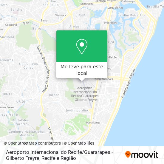 Aeroporto Internacional do Recife / Guararapes - Gilberto Freyre mapa