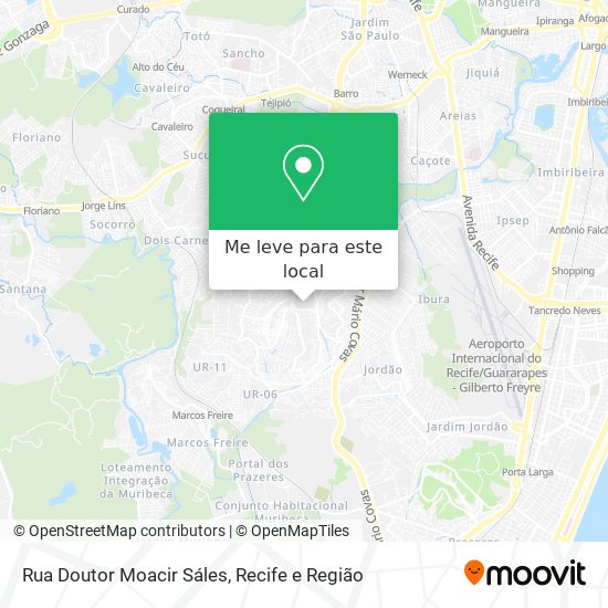 Rua Doutor Moacir Sáles mapa