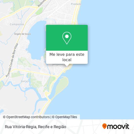 Rua Vitória-Régia mapa