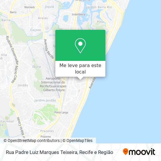 Rua Padre Luiz Marques Teixeira mapa