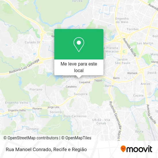 Rua Manoel Conrado mapa