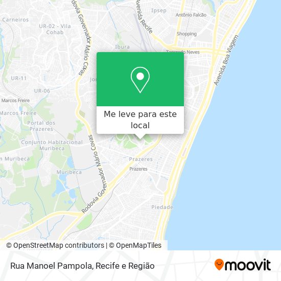 Rua Manoel Pampola mapa