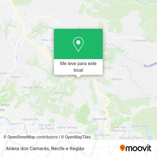 Aldeia dos Camarás mapa