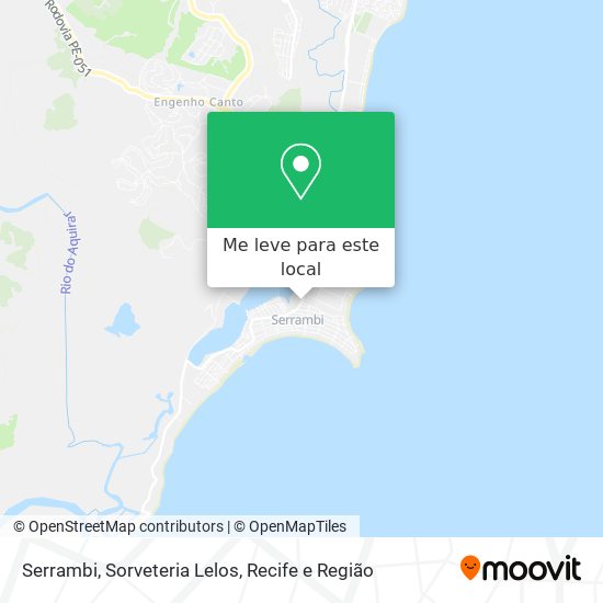 Serrambi, Sorveteria Lelos mapa