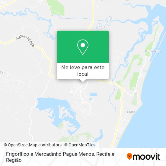 Frigorífico e Mercadinho Pague Menos mapa