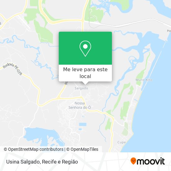 Usina Salgado mapa