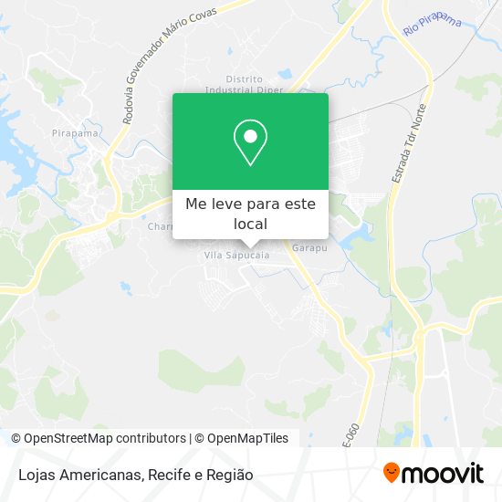 Lojas Americanas mapa
