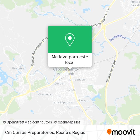 Cm Cursos Preparatórios mapa