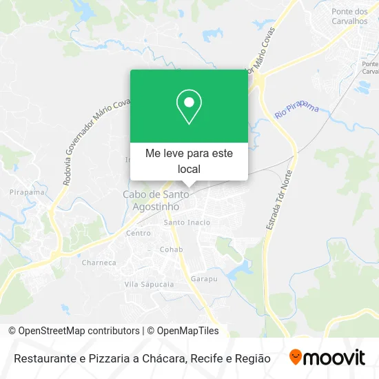 Restaurante e Pizzaria a Chácara mapa