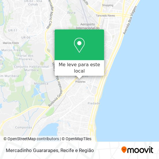 Mercadinho Guararapes mapa
