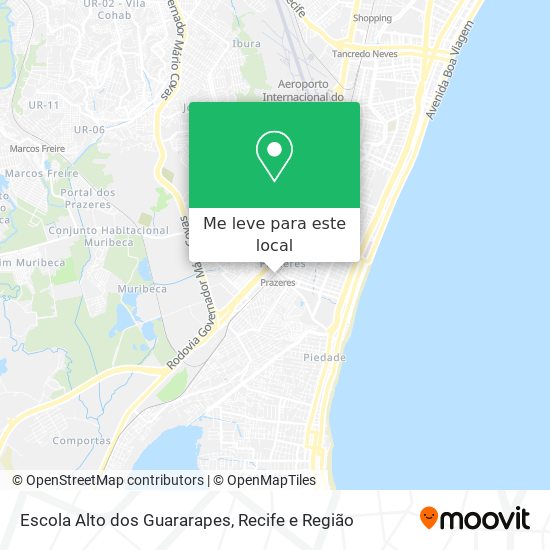 Escola Alto dos Guararapes mapa