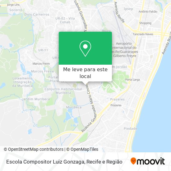 Escola Compositor Luiz Gonzaga mapa