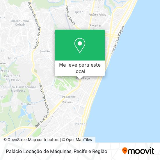 Palácio Locação de Máquinas mapa