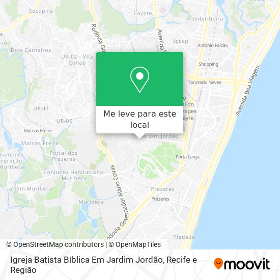 Igreja Batista Bíblica Em Jardim Jordão mapa