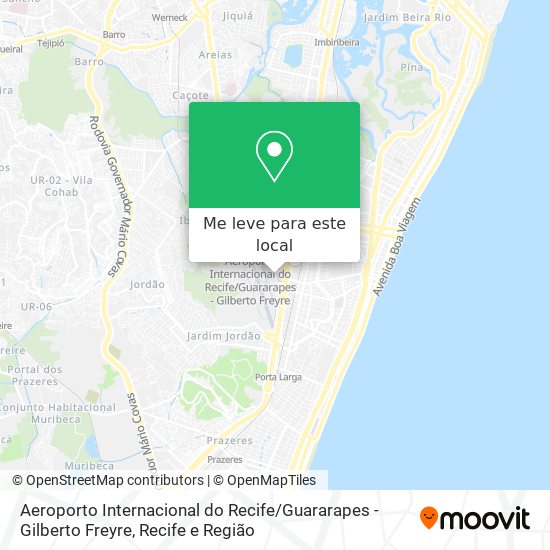 Aeroporto Internacional do Recife / Guararapes - Gilberto Freyre mapa