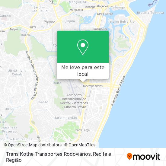 Trans Kothe Transportes Rodoviários mapa