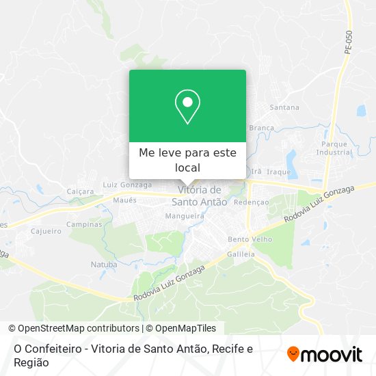 O Confeiteiro - Vitoria de Santo Antão mapa