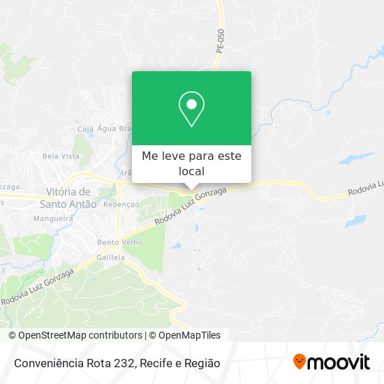 Conveniência Rota 232 mapa
