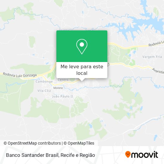 Banco Santander Brasil mapa