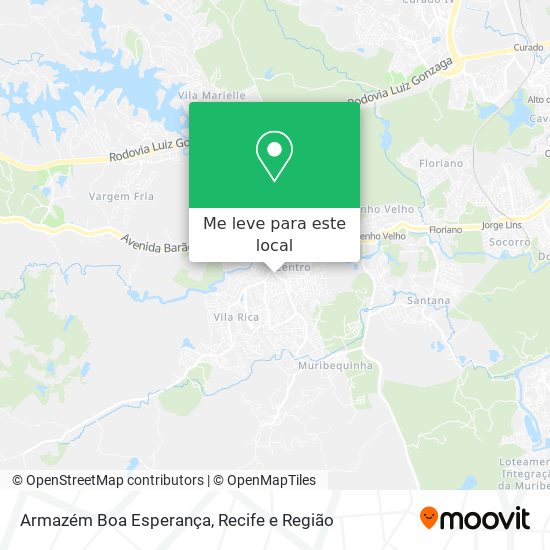 Armazém Boa Esperança mapa