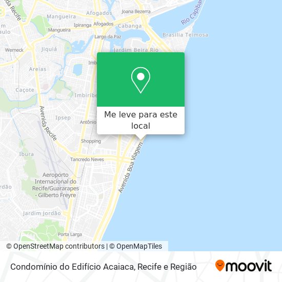 Condomínio do Edifício Acaiaca mapa