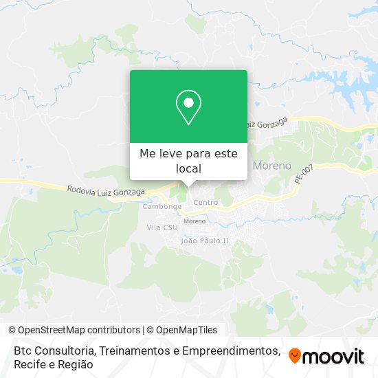 Btc Consultoria, Treinamentos e Empreendimentos mapa