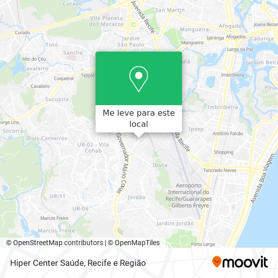 Hiper Center Saúde mapa