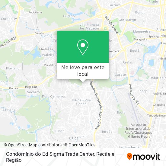 Condomínio do Ed Sigma Trade Center mapa