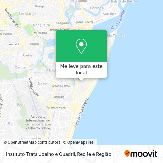 Instituto Trata Joelho e Quadril mapa
