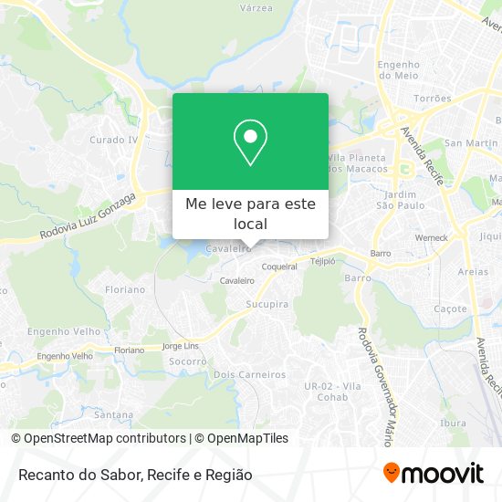 Recanto do Sabor mapa