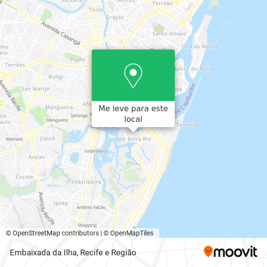 Embaixada da Ilha mapa