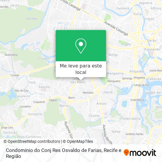 Condomínio do Conj Res Osvaldo de Farias mapa