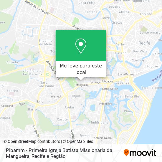 Pibamm - Primeira Igreja Batista Missionária da Mangueira mapa
