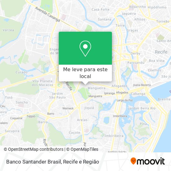 Banco Santander Brasil mapa