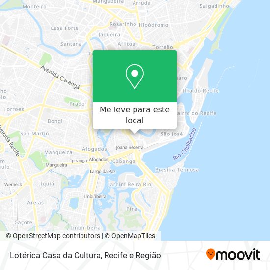 Lotérica Casa da Cultura mapa