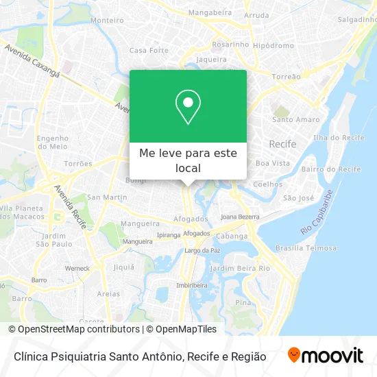 Clínica Psiquiatria Santo Antônio mapa