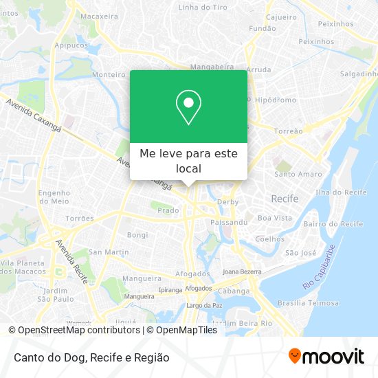 Canto do Dog mapa