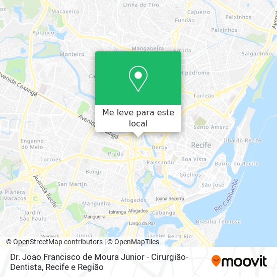 Dr. Joao Francisco de Moura Junior - Cirurgião-Dentista mapa