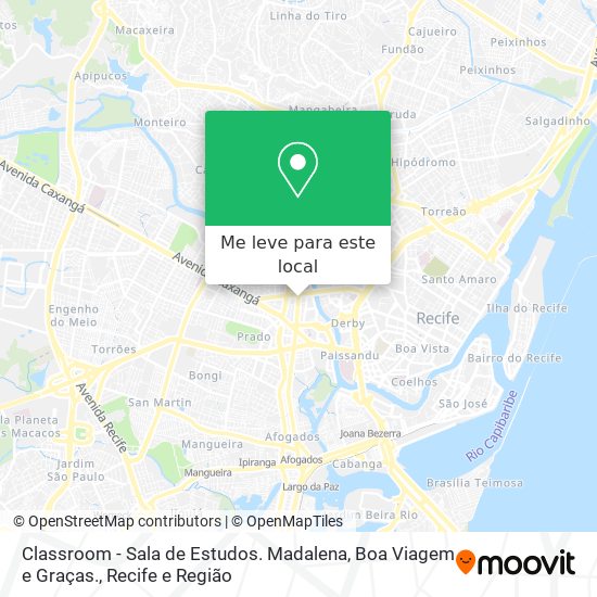 Classroom - Sala de Estudos. Madalena, Boa Viagem e Graças. mapa
