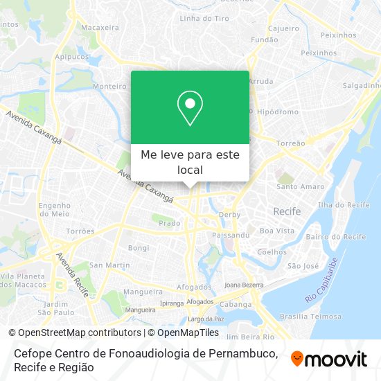 Cefope Centro de Fonoaudiologia de Pernambuco mapa