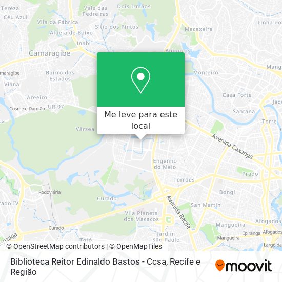 Biblioteca Reitor Edinaldo Bastos - Ccsa mapa
