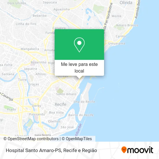 Hospital Santo Amaro-PS mapa