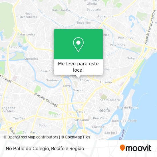 No Pátio do Colégio mapa